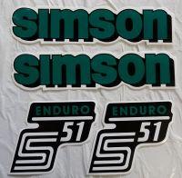 SIMSON ENDURO Stickers - Set - green