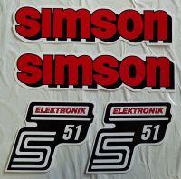 SIMSON ELECTRONIC Stickers - Set - red