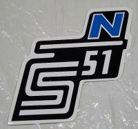 Box Sticker S51 N - black / white / blue