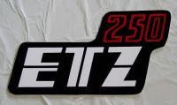 Box Sticker - ETZ 250 - black / white / red - original