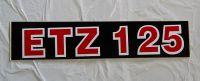 Box Sticker - ETZ 125 - black / white / red - not original