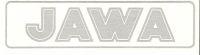 JAWA Sticker - silver - 140x36