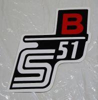 Box Sticker S51 B - black / white / red