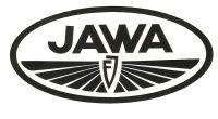 Nálepka JAWA FJ - černo / bílá 100x50
