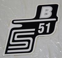 Box Sticker S51 B - black / white