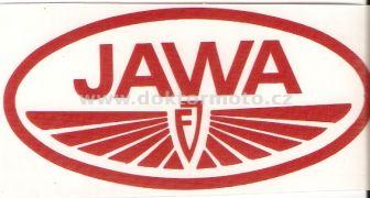 Nálepka JAWA FJ - červená 100x50