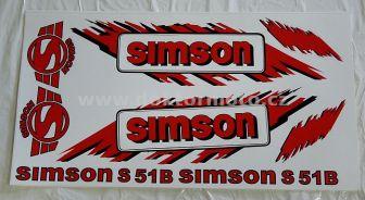 SIMSON Stickers - Set - red