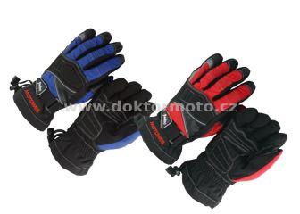 Motocyklové rukavice GL3 - red (Motowell), vel. S