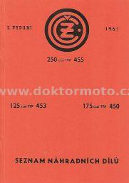 Spare Parts Catalog - ČZ 125/453,175/450,250/455
