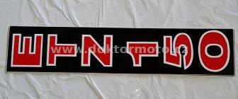 Front Glider Sticker - ETZ 150 - black / white / red