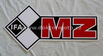 Box Sticker MZ IFA - black / white / red - left