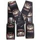 Kshandy with metal buckles, black with print