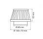 Intake filter Sport small D60 straight ( UNI, BAB ), red