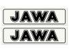 JAWA Sticker - black - 140x35, set 2pcs