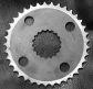 Rear chain wheel - bare 37z (Velorex)