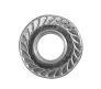Nut M8x1,25 - flanged with teeth / key 13 / m=8 