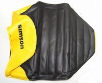 Black-yellow seat cover Simson-SR