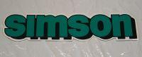 Simson Fuel Tank Sticker - dark green