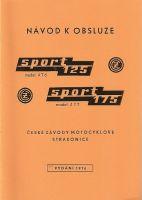 Operating Manual - ČZ 125/476,175/477 SPORT