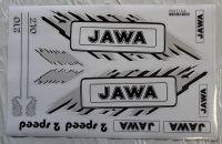 Nálepky JAWA sada - stříbrná, BAB 210