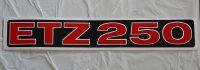 Box Sticker - ETZ 250 - black / white / red - not original