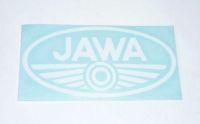 Nálepka JAWA - bílá 100x50