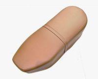 Complete saddle - straight, light brown (ČZ, JAWA) Sport