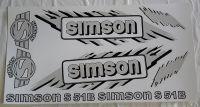 Nálepky SIMSON sada - stříbrná  neorig.vzor