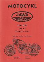 popis technický Jawa 500 OHC/15
