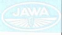 Nálepka JAWA FJ - bílá 100x50