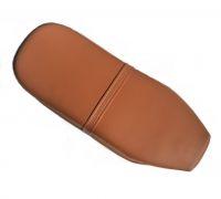 Complete saddle - straight, light brown / rusty (ČZ, JAWA) Sport