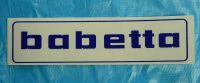 Nálepka BABETTA - modrá 145x37