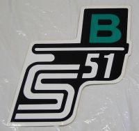 Nálepka schránky S51 B - č/b/zelená