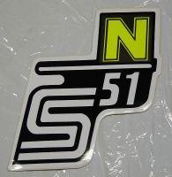Nálepka schránky S51 N - č/b/žlutá