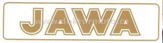 Nálepka JAWA - zlatá 140x35