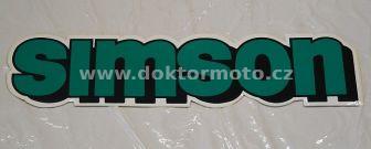 Simson Fuel Tank Sticker - dark green