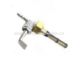 Fuel tap with union nut, long lever ( Jawa )