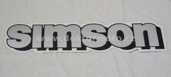 Simson Fuel Tank Sticker - silver