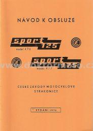 Návod k obsluze - ČZ 125/476,175/477 SPORT 