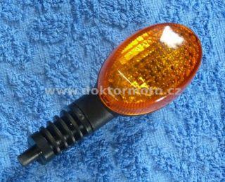 Winker - oval - orange glass