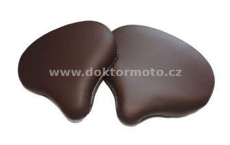 Saddle front + rear - dark brown (Perak), leather