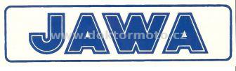 JAWA Sticker - blue - 140x35