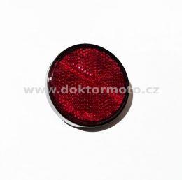 Reflector round - red / black, 59mm ( UNI ) with screw