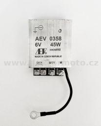 Regulator 6V 45W - pol AEV 0358 JAWA Pér,Kýv,Pan