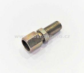 Cable guide, screw + nut M6x0.75x15mm (JAWA, MZ, SIMSON)