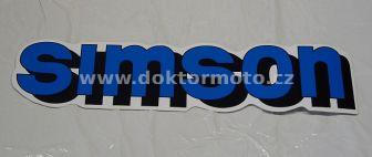 Simson Fuel Tank Sticker - blue