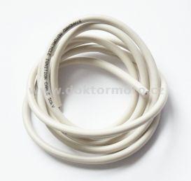 Kabel vysokonapěťový - 1m UNI bílý, silikon