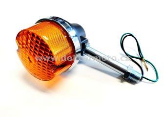 Flasher round with bar 100mm, black Jawa, ČZ