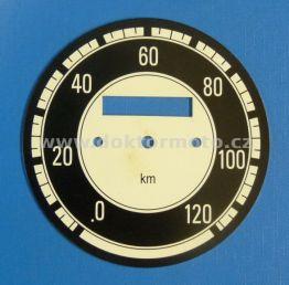 Tachometer Clock Face - 120 km JAWA