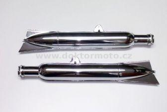 Exhausts L+R - Set of 2 pcs - Jawa Pérák